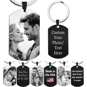 Custom Keychain with Picture Personalized Photo Keychain Gift Valentines Day for Men Boyfriend