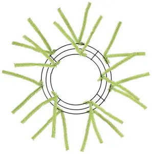 10 Inch Lime Green Pencil Work Wreath