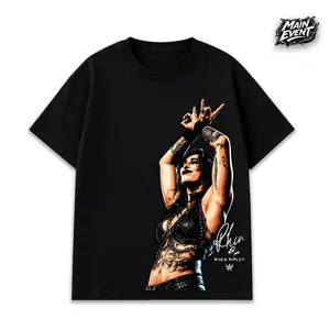 Rhea Ripley Vintage WWE Wrestler T-Shirt, Retro Wrestling Champion Graphic Tee, Iconic WWE Superstar Streetwear Shirt, Pro Wrestling Fan Apparel, Gift for Wrestling Fans, Gift for Men Women