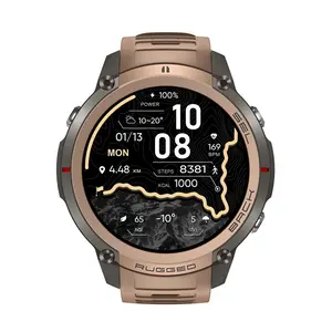 2026 Fitness GPS Smart Watch, 1.43 Inch HD Screen, Offline Maps, Compass, Altitude Monitor, 5atm Waterproof, Bluetooth-compatible, Pedometer