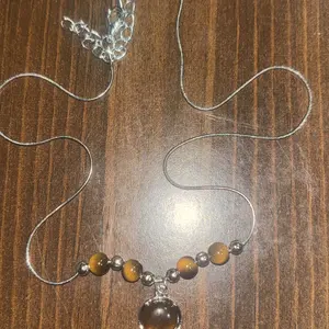 4-Piece Retro Malachite Tiger Eye Pendant Design Necklace Set, Unisex Simple Elegant Jewelry for Daily Wear, Commute & Party, Stylish Accessory Collection