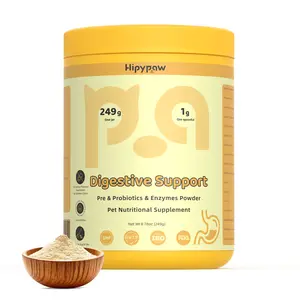 Hipypaw Cat & Dog Probiotic Powder 249g – Gentle, Sensitive-Friendly, Digestive Health & Immune Support, Multi-Strain, All Life Stages
