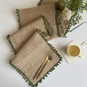 Vintage Burlap Table Runner Natural Jute Country Wedding Party Decoration home textiles For Home Table Runners