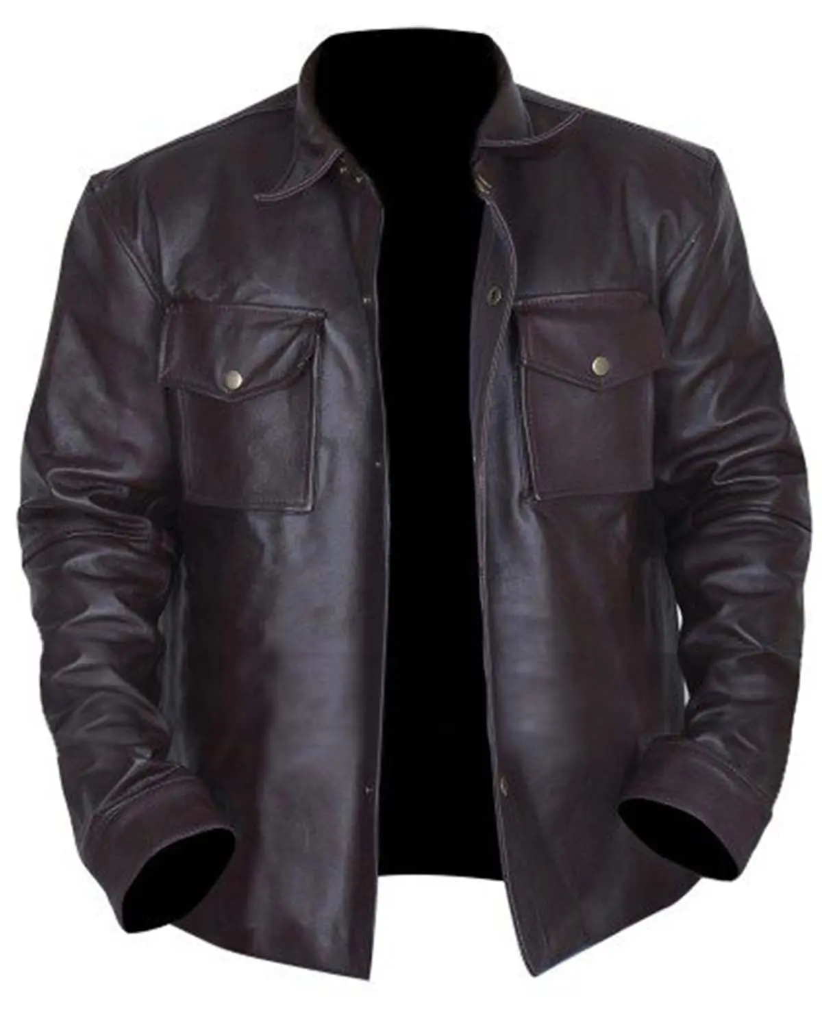 MotorCycleJackets Mens Addicted Brown Leather Jacket