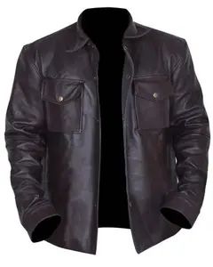 MotorCycleJackets Mens Addicted Brown Leather Jacket