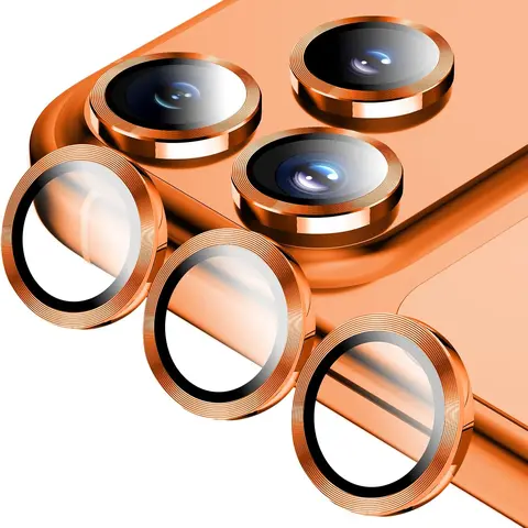 Camera Lens Protector Cover for iPhone 17 Pro Max - Metal HD Tempered Glass Mobile Lens Accessory, Shatterproof Shockproof Tough Smartphone Guard, Supports Original Shooting Mode, Father's Day Gift toolupgrade