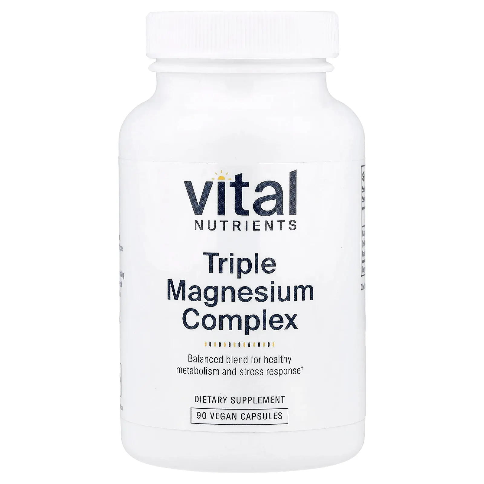 Vital Nutrients Triple Magnesium Complex, 90 Vegan Capsules (250 mg per Capsule)
