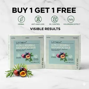 【Buy 1 Get 1 Free】Umex Herbal Shampoo Bar – Natural Hair Growth & Scalp Care | Anti-Dandruff&hairloss, Nourishing & Repairing Formula | Zero Waste, Travel-Friendly, For All Hair Types Lengthening Volumizing Haircare Conditioner Cleanser Cleansing