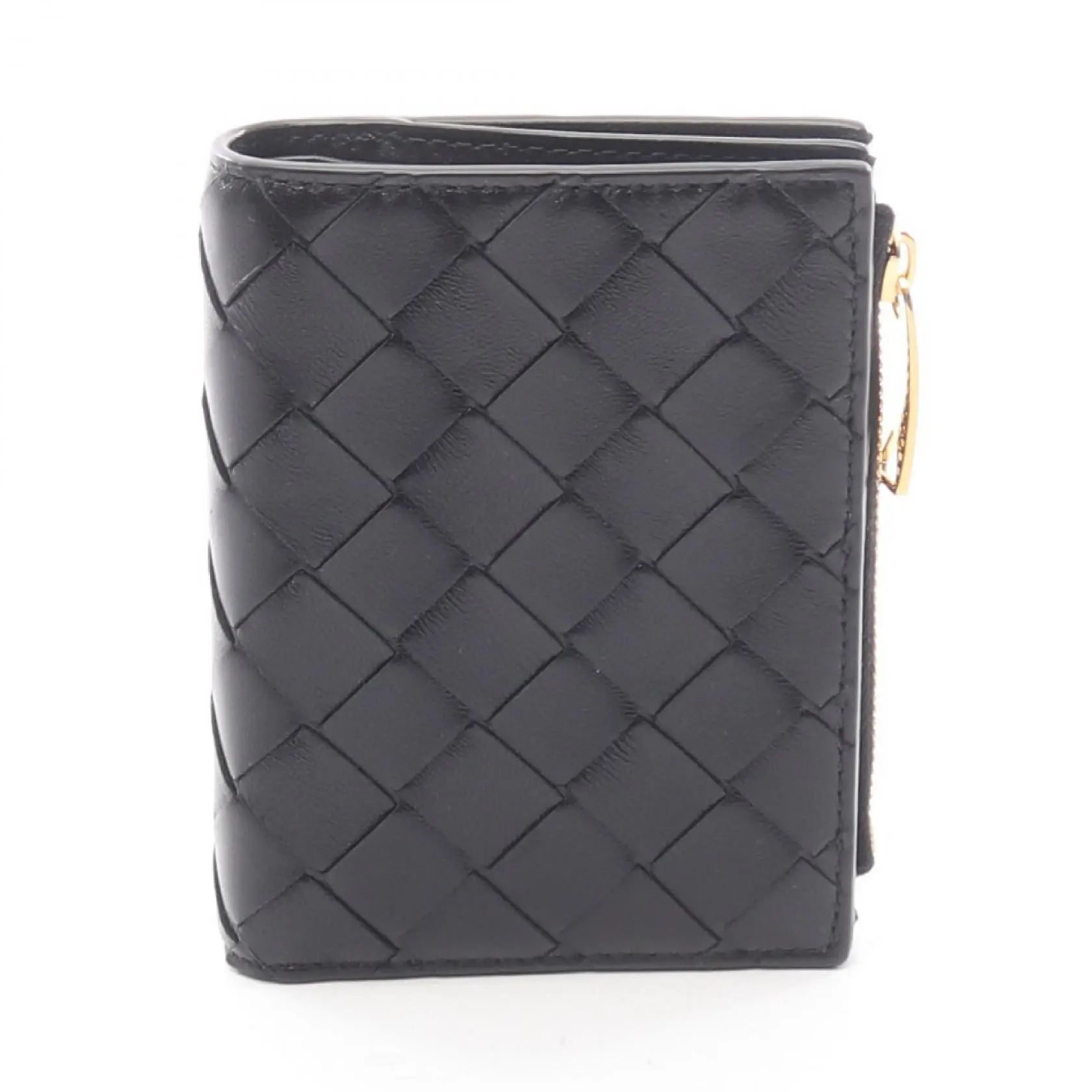 Pre-owned BOTTEGA VENETA Calfskin Small Leather Goods Intrecciato Leather Wallet