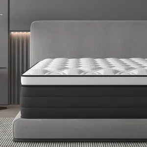 12/14Inch Luxury Mattress Twin Full Queen King Size Gel Memory Foam Pocket Spring Hydird Mattress In A Box Medium Firm