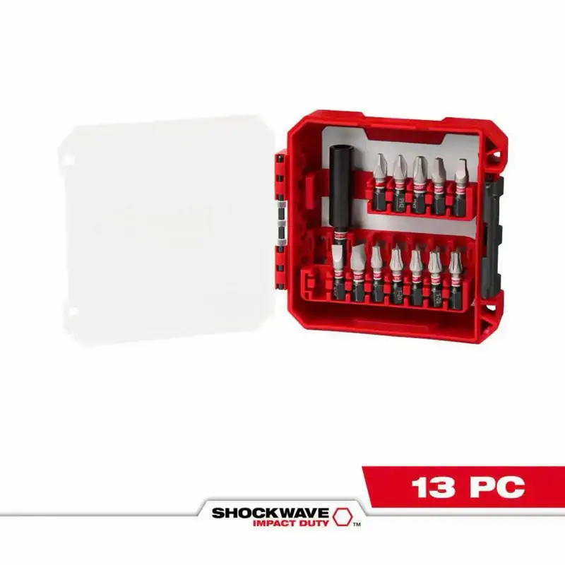 SHOCKWAVE Impact Duty Alloy Steel Screw Driver Bit Set (13-Piece)