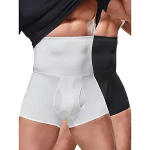 Men Tummy Control Shorts  Thigh Slimmer Compression Girdle Underwear High Waist Trainer Shapewear Body Shaper Boxer Briefs Seamless Shapewear