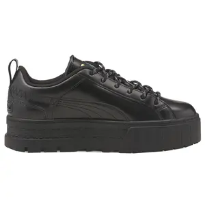 PUMA Womens X DL Mayze Flutur Lace Up Platform Sneakers Shoes Casual - Black PUMA Womens X DL Mayze Flutur Lace Up Platform Sneakers Shoes Casual - Black