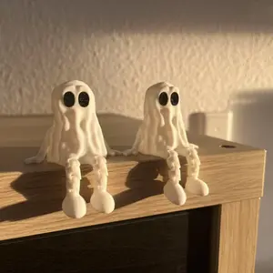 5pcs/10pcs 3D Printed Ghost Set, Home Decor Figurines, Collectible Room Decor, Halloween Christmas Gifts Prank Props, Suitable for Various Occasions