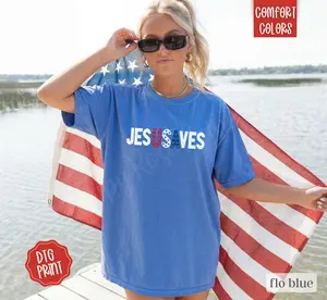 Jesus Saves Shirt Comfort Colors, Trendy Women's Religious Tshirt