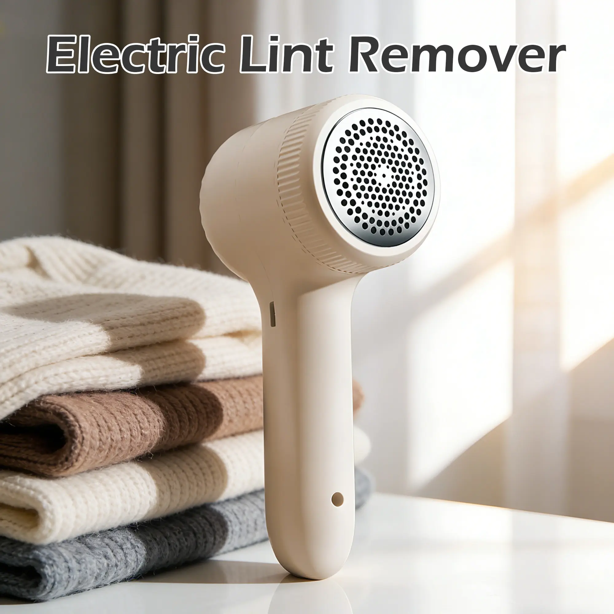 1 Count Rechargeable Fabric Shaver, Compact and lightweight design, Store in any drawer, Takes minimal space