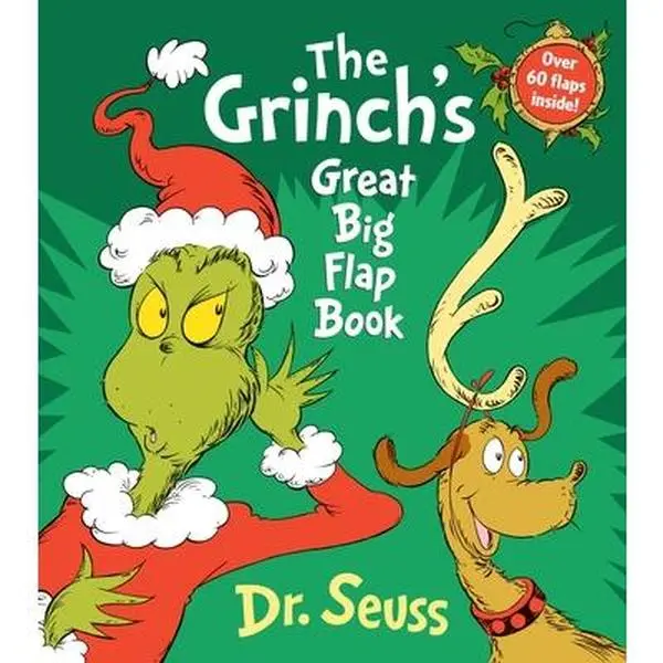 The Grinch's Great Big Flap Book Edition - Over 60 Lift-The-Flaps Inside, Dr. Seuss, Board Book, Holiday Gifts for Children
