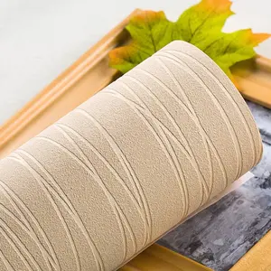 3D Striped Wave Non-Woven Wallpaper Roll, Self-Adhesive Geometric Pattern, PVC Material, Easy Peel & Stick, Home Indoor Decoration