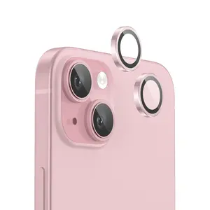 FLOLAB NanoArmour Anti Reflective Camera Protector – iPhone 15 / 15 Plus (Pink)