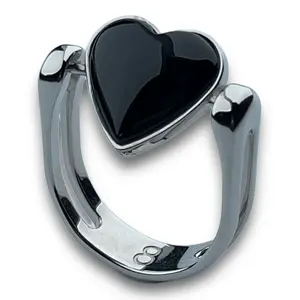 Heart-Shaped Crystal Fidget Ring Heart-Shaped Crystal Fidget Ring