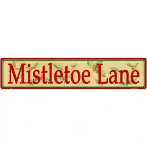Mistletoe Lane Novelty Metal Street Sign