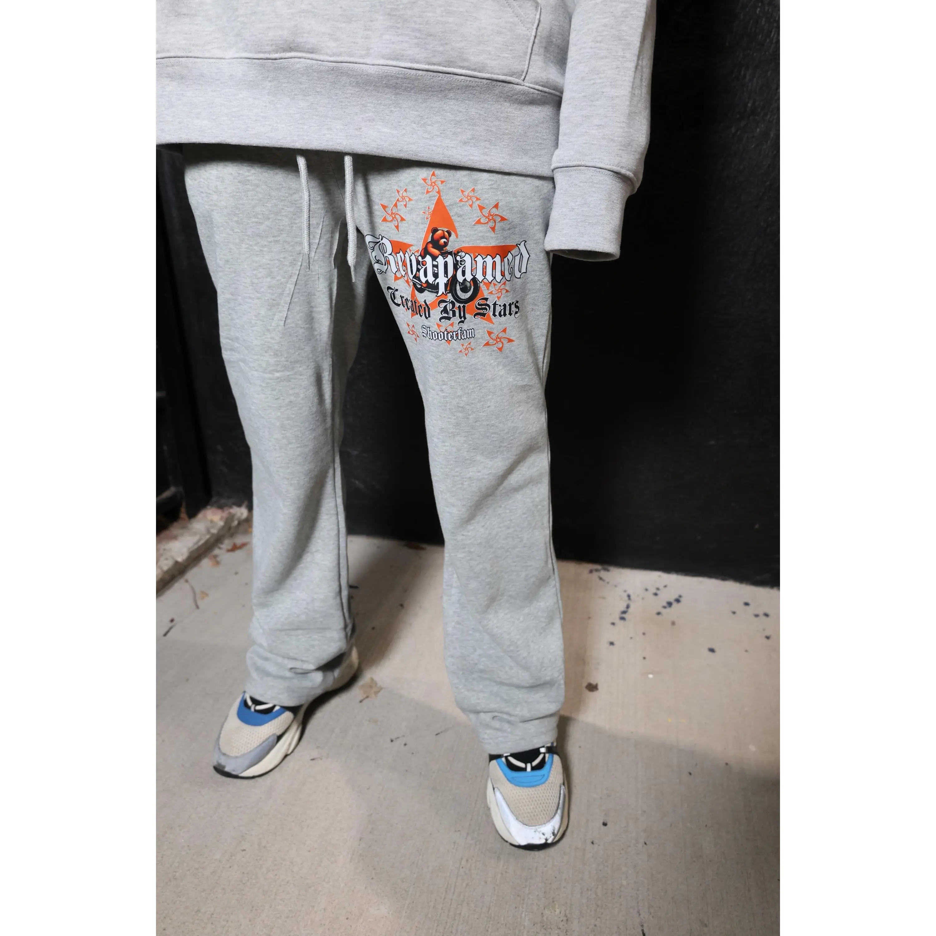 Created By Stars Sweatpants (Grey/Orange/Black/White)