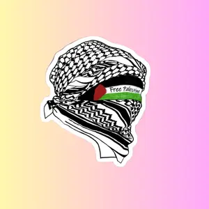 Palestinian Culture Sticker, Traditional Art Vinyl Decal, Heritage And Solidarity Design For Decor