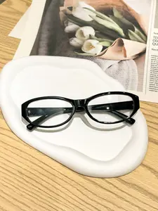 Women's Round Prescription Glasses, Casual Eyeglasses, Comfortable PC Frame, Long-Lasting Wear, Classic Versatile Design, Ideal for Daily Use, Blue Light Glasses