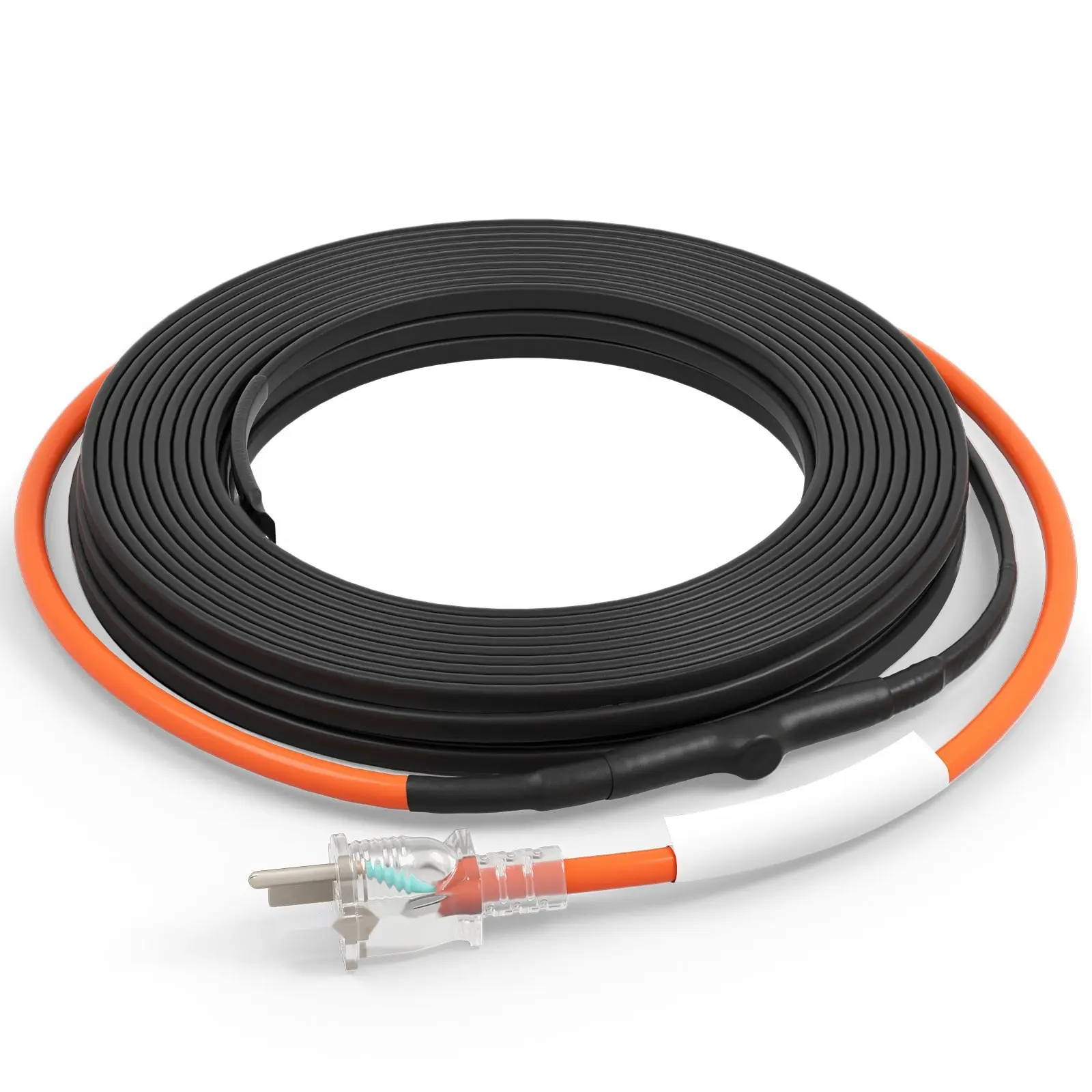 Self-Regulating Pipe Heating Cable For Freeze Protection, 40 Feet Long, 5 Watts Per Foot Heat Trace Tape With Built-In Thermostat, Flexible Heating Cable For Water Pipes, UL Listed, Durable, Weather-Resistant, Energy Efficient