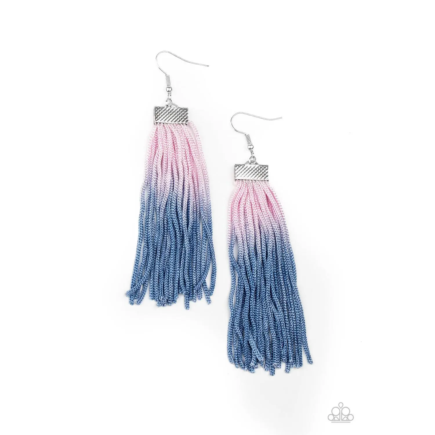 Dual Immersion - Pink & Blue Ombre Earrings