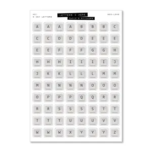 White Keyboard Letters • Letters & More
