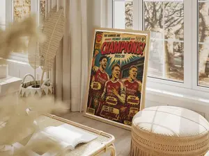 Arsenal League Champions Poster – Premier League Football Club Wall Art ( Unframed - Print Only )