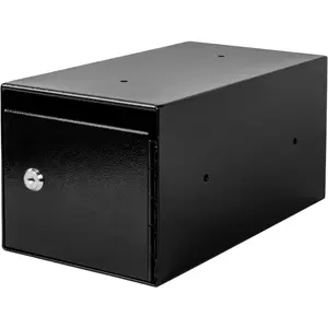 Steel  Drop Box,  Safe Box with Tamper-Proof Slot, Mountable  Box with Lock for Hotels, Apartments