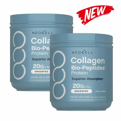 Daily Nutritious Collagen Peptides Powder 20oz | Grass Fed Protein Supplement Amino Acid Enriched