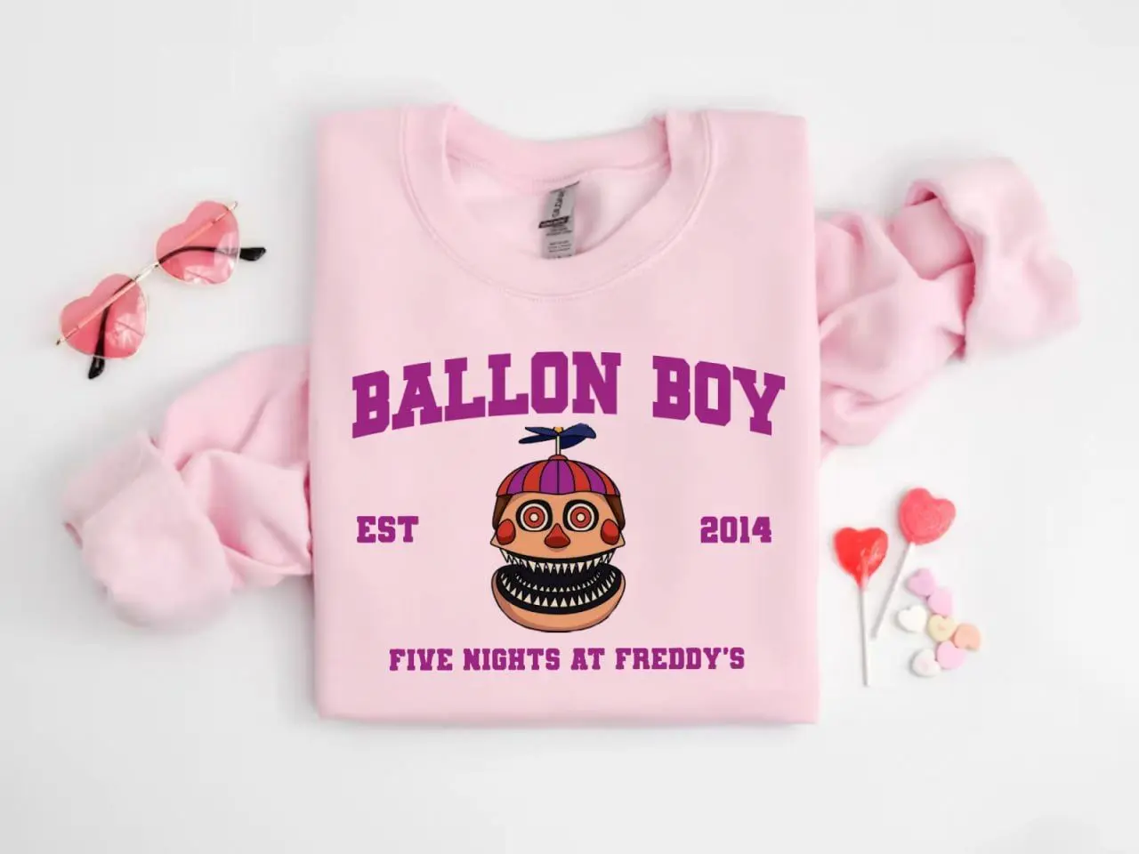 Ballon Boy + Est.2014 Shirt/Sweatshirt/Hoodie, Five Nights at Freddy's Shirt, Villain Five Nights at Freddys Vintage Halloween 2025 Shirt, Horror Nights, Retro Horror Nights