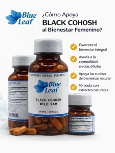 Blue Leaf Black Cohosh Wild Yam 500 mg  100 Cápsulas