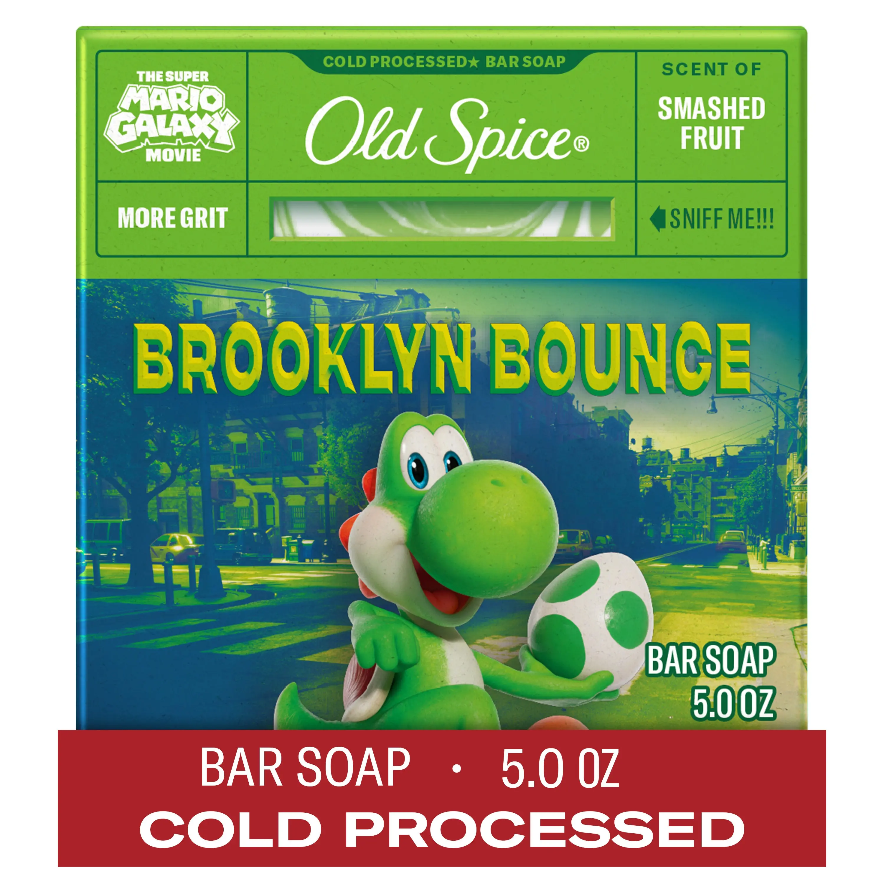 Old Spice Men’s Cold Processed Bar Soap, Brooklyn Bounce, Old Spice x The Super Mario Galaxy Movie, 5 oz Old Spice Men’s Cold Processed Bar Soap, Brooklyn Bounce, Old Spice x The Super Mario Galaxy Movie, 5 oz