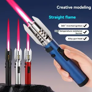 (Excluding butane) Flashlight igniter, light saber torch flame igniter, gifts for father, grandfather, stepfather, father, birthday gifts, cool men's gadgets, 2026 kitchen, camping, barbecue items