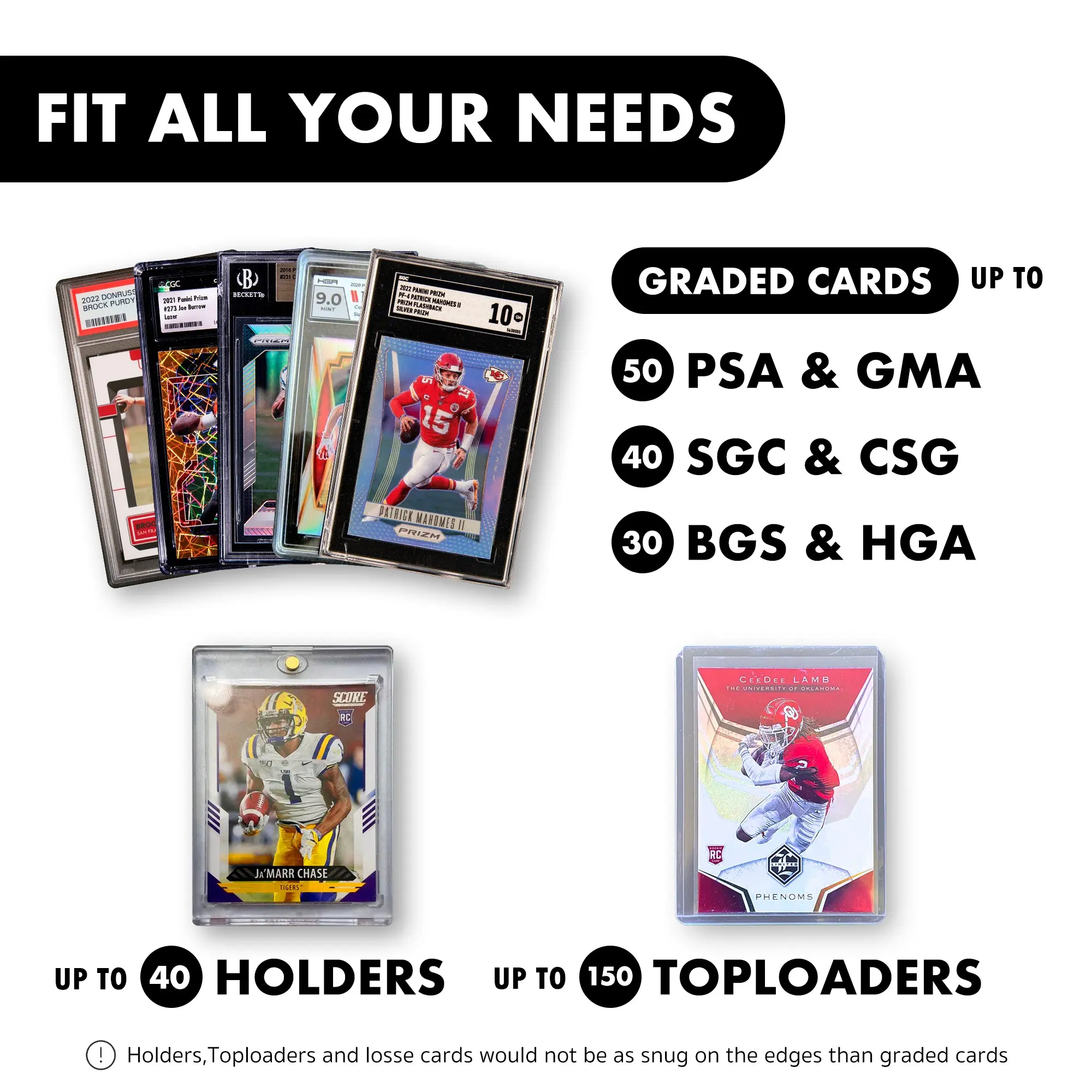 Aluminum Alloy Graded Card Storage Box, Trading Card Case For PSA BGS  Graded Cards, Game Sports Card Holder Storage Case - TikTok Shop