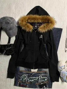 Women's Hooded Sweatshirt, Casual Leopard Pattern, Long Sleeve Fitted Design, Comfortable Outdoor Wear, Trendy Street Style