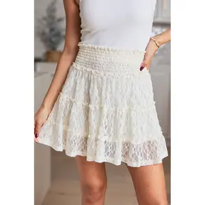 Through The Garden Cream Lace Mini Skort SALE