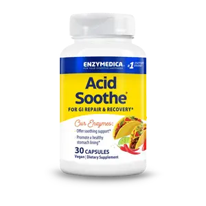 Enzymedica, Acid Soothe, Support for Occasional Heartburn, 3-in-1 Formula with Enzymes & Soothing Herbs Enzymedica, Acid Soothe, Support for Occasional Heartburn, 3-in-1 Formula with Enzymes & Soothing Herbs