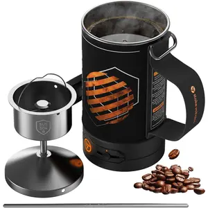 Percolator Coffee Pot Electric,Boil Water & Brew  2-in-1,3 Cup Coffee Maker,Portable  Kit for Camping,Travel
