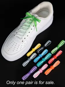 8mm Wide Flat Cool Gradient Shoelaces, Perfect for Daily Casual Sports, Stylish and Comfortable Shoe Accessories