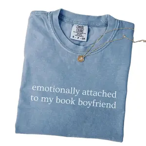 Funny Book Comfort Colors T-Shirt, Funny Book Lover Tee, Minimalist Reader Gift, Booktok Trend, Comfort Colors Tshirt for Romance Reader, Book Boyfriend Tee