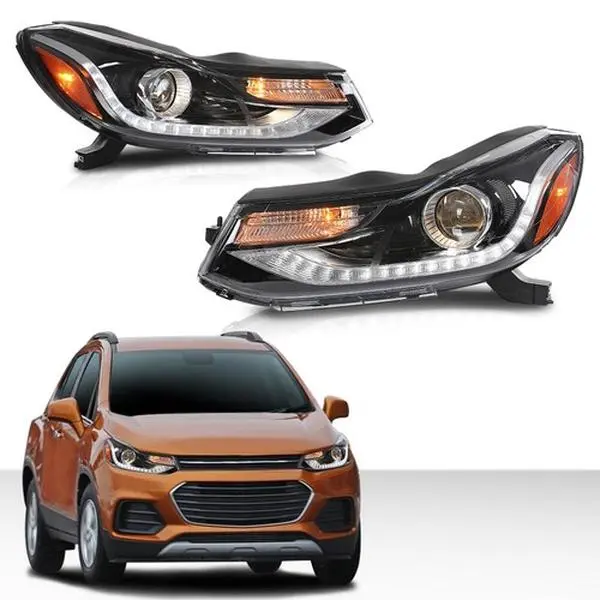 G-PLUS Aftermarket Factory Type Headlights Pair Set for 2017-2022 Chevy Trax, Headlight Upgrade Lighting Assemblies & Components, Car Accessories (LH+RH)
