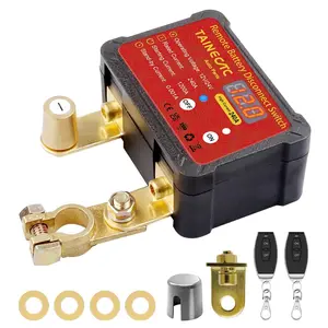 Remote Battery Disconnect Switch 12V 240A with Led Voltage Display, Ultra-Low Standby Current (0.001A), Anti Theft and Battery Drain, Battery Kill Switch for Car, RV, ATV, Truck, Tractor, Boat