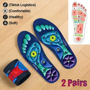 Plantar Fasciitis Insoles 220+ lbs High Arch Support, Shock Absorbing Shoe Inserts for Work Boots & Running