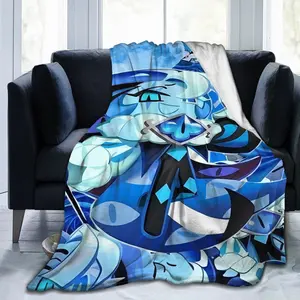 Shadow Milk Biscuits Anime Theme Flannel Blanket - Suitable for all seasons, soft and comfortable, suitable for sofas, beds, home decoration
