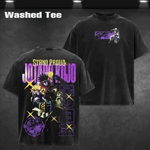 Jotaro Kujo JoJo's Bizarre Adventure Vintage Unisex Oversize Washed Cotton T-shirt Hoodie, Anime Graphic Tee, Manga Anime Lover, Anime Merch Fan, Outfits Men, Boys Merch Top